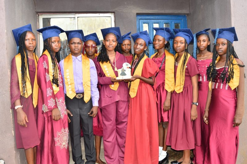 Graduation with Trophy